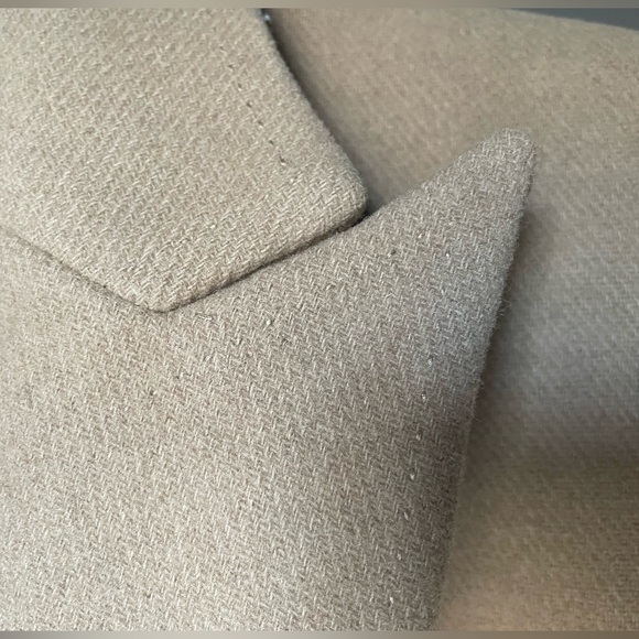 DKNY Camel Wool Blend Longline Coat Size XL - Picture 7 of 14